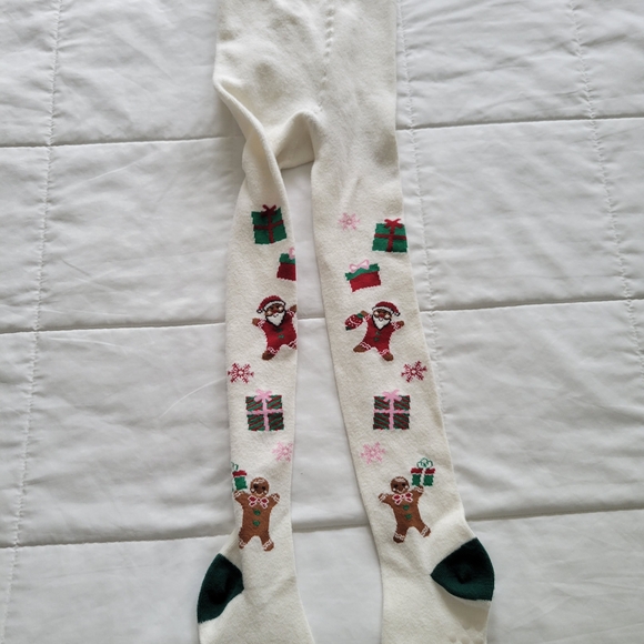 Gymboree Holiday Socks with Santa and Gingerbread - Picture 1 of 2